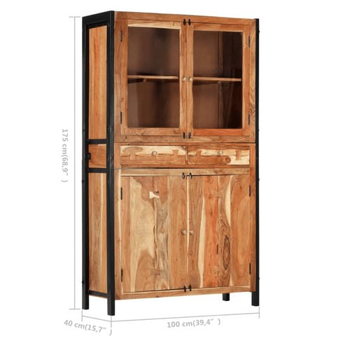 Rustika Rowe -  Highboard 100x40x175 cm Solid Acacia Wood